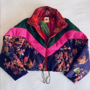 Farm Rio Puffer Jacket! Gorgeous NWT